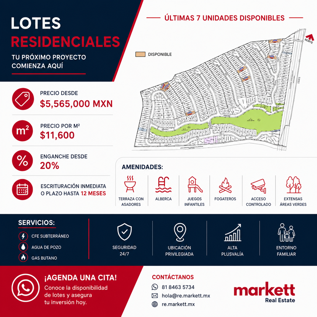 Terrenos listos para construir
