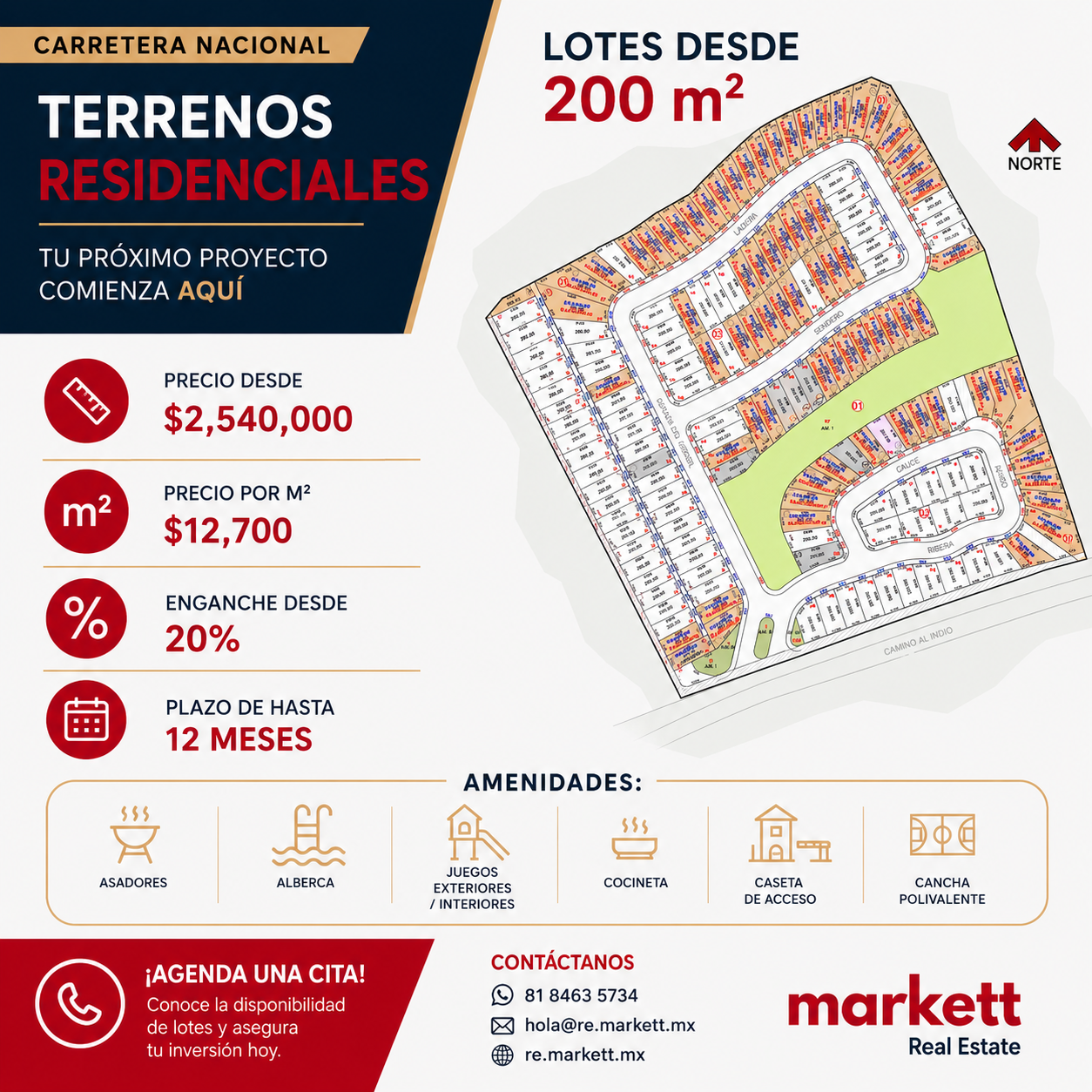 Fraccionamiento familiar con club privado